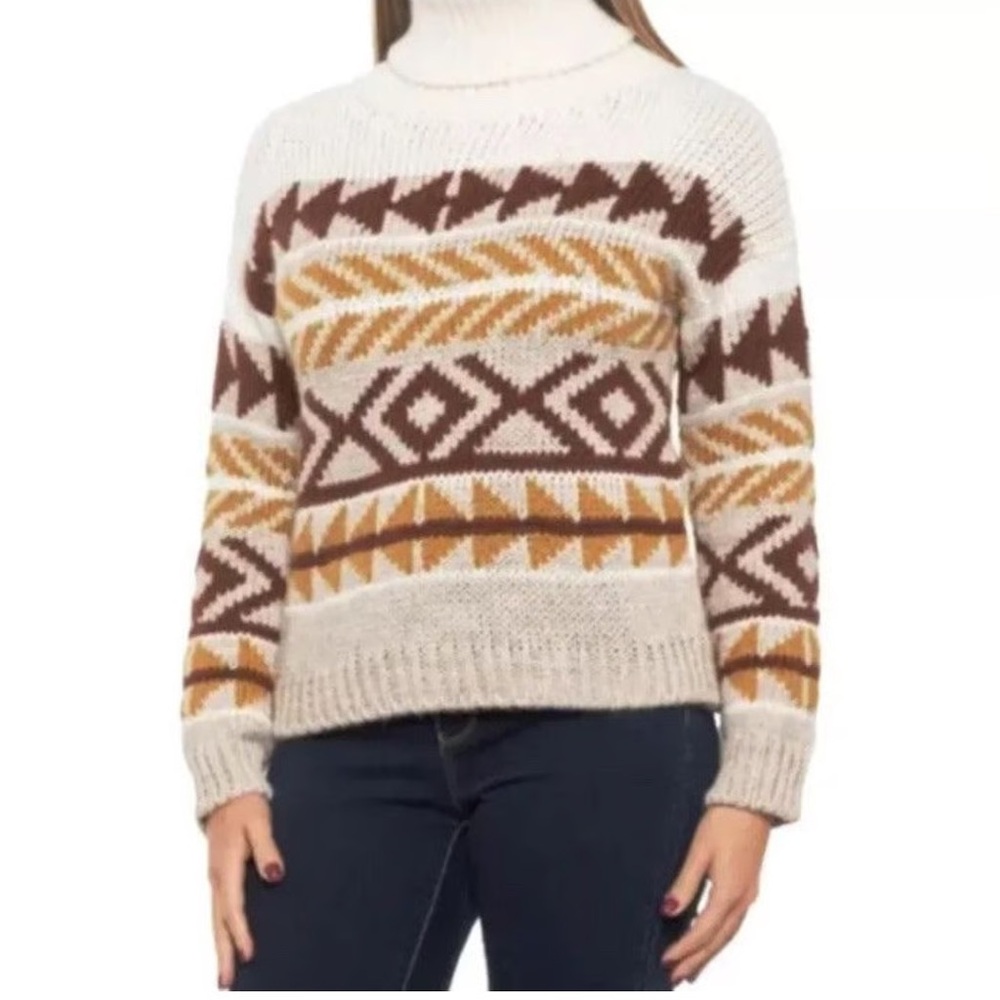 Elsamanda knitted‎ Alpaca wool blend Turtleneck sweater size small
